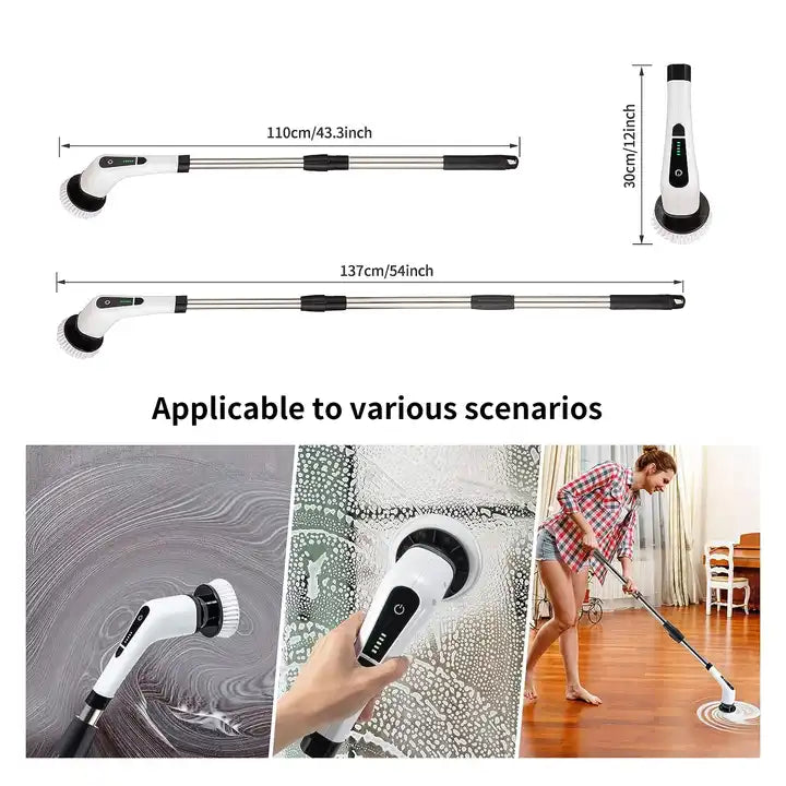 Wireless Electric Cleaning Brush Bathroom Window Kitchen Automotive Multifunctional Household Rotating Cleaning Machine