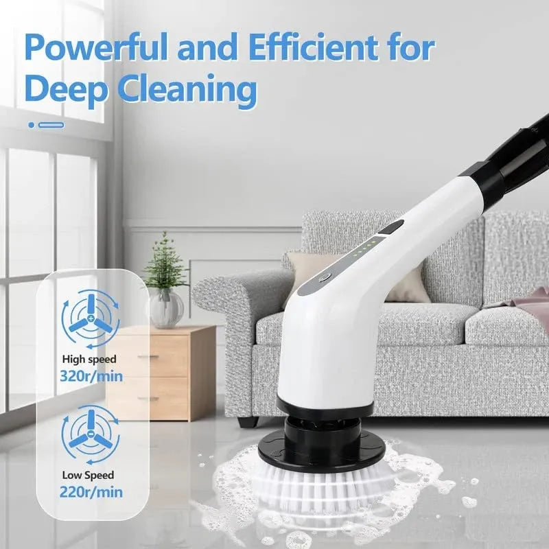 Electric Cleaning Brush USB Electric Spin Cleaning Scrubber Electric Cleaning Tools Kitchen Bathroom Cleaning Gadgets